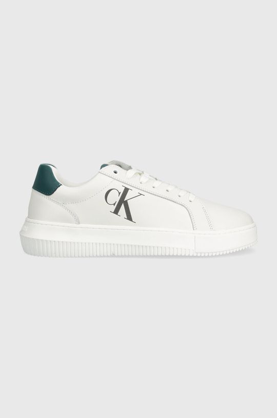 Кожаные кроссовки CHUNKY CUPSOLE LACEUP LTH MIX Calvin Klein Jeans, белый