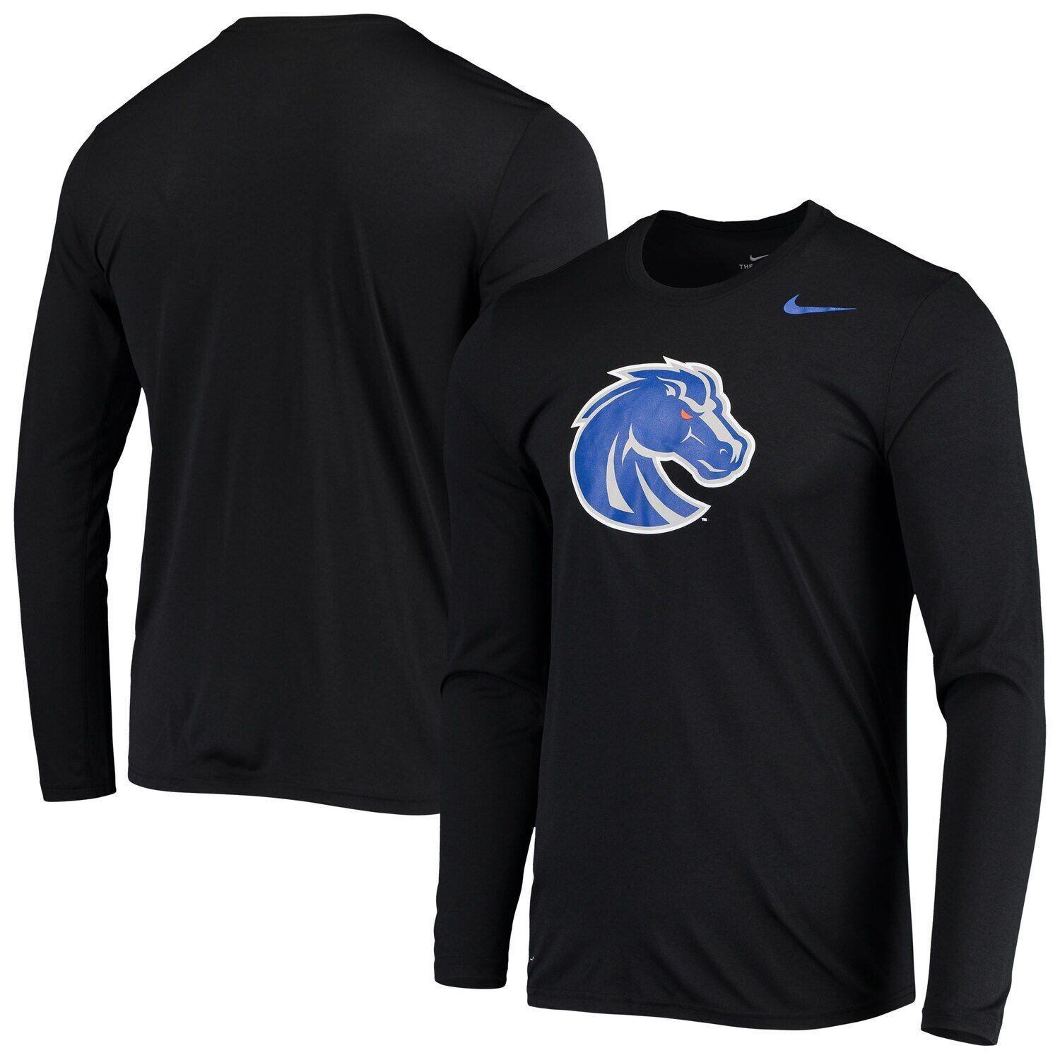 

Мужская черная футболка с длинным рукавом Nike Boise State Broncos School Logo Legend Performance