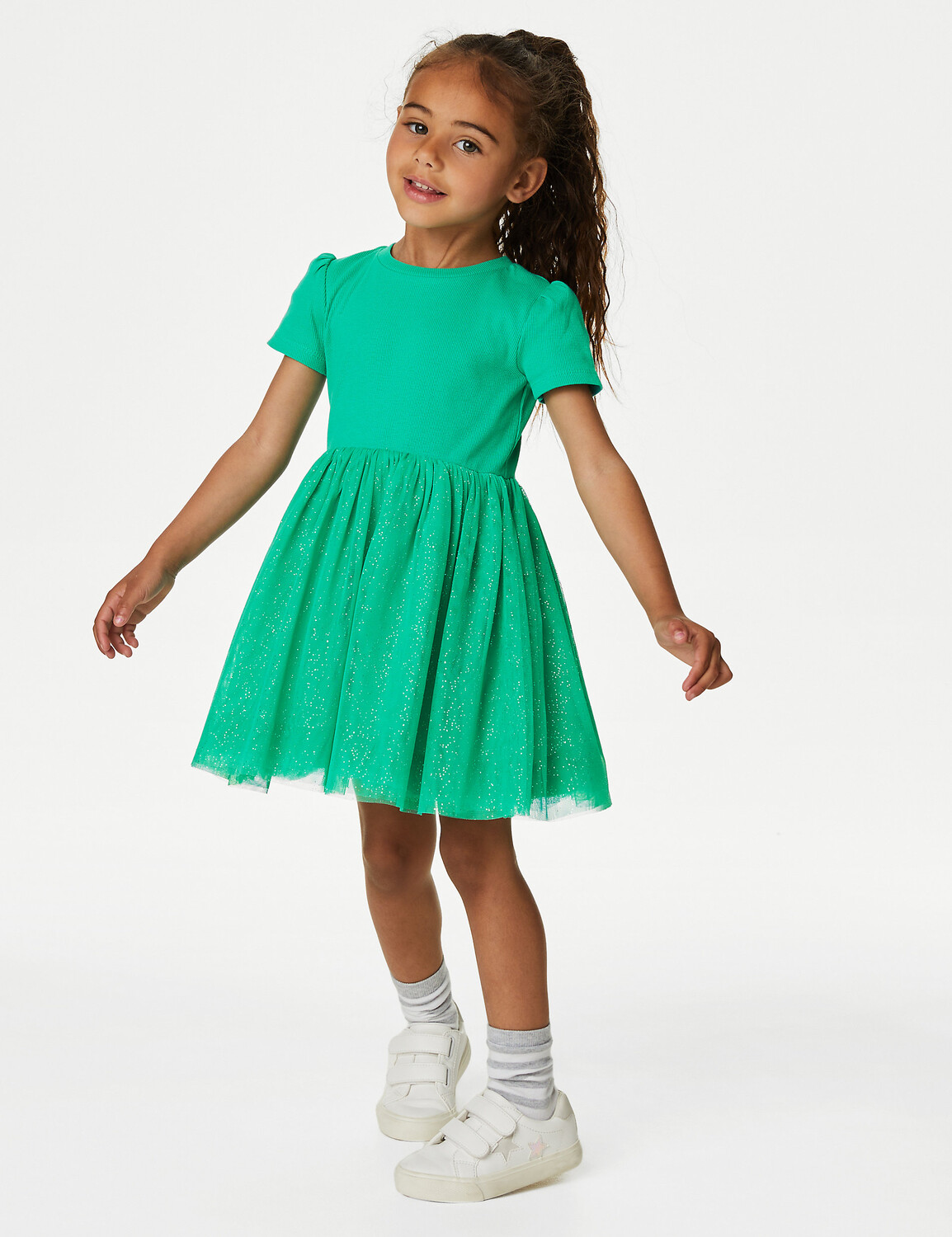 

Платье из тюля с блестками (2–8 лет) Marks & Spencer