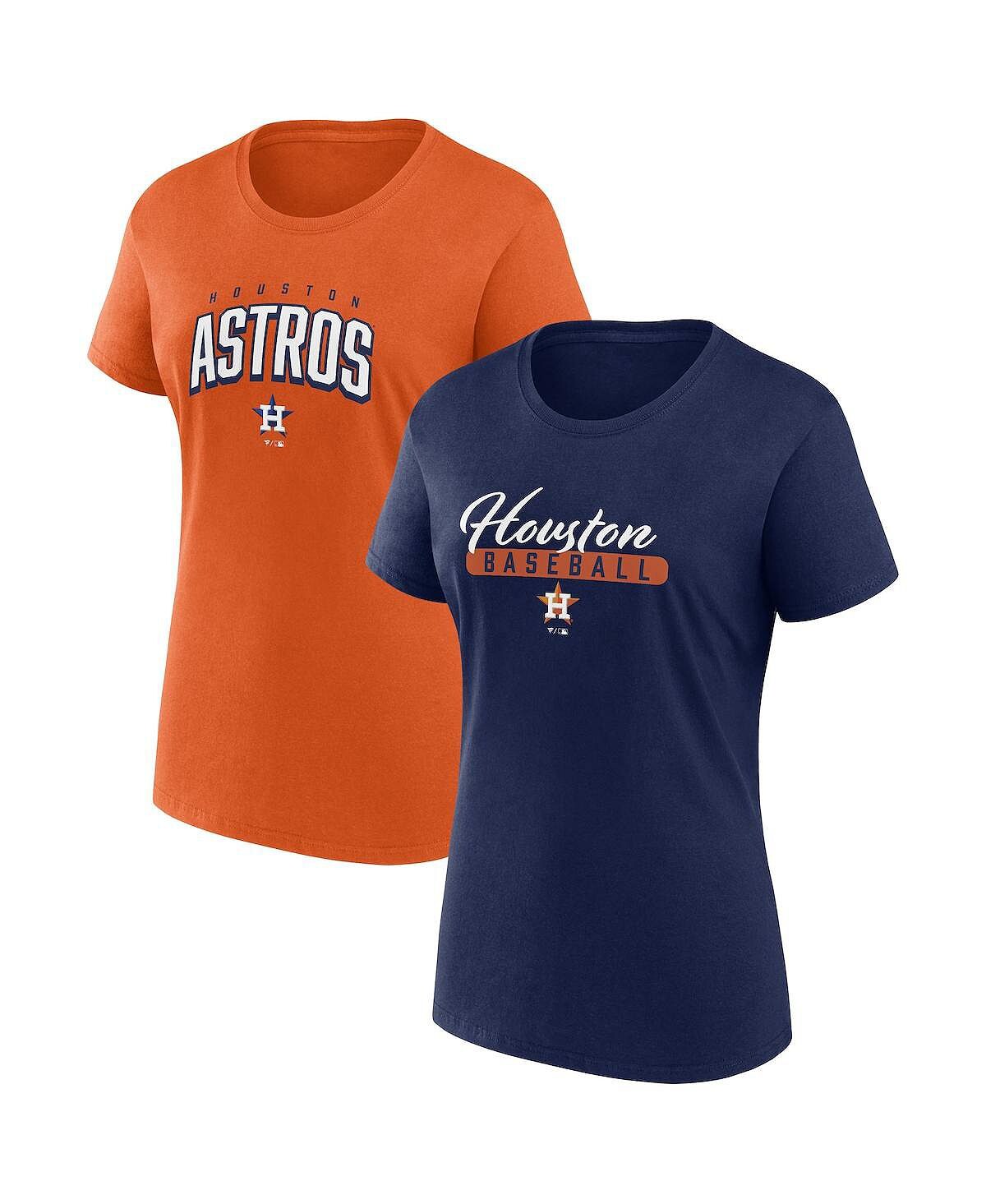 

Женский фирменный комплект футболок темно-оранжевого цвета Houston Astros Fan Fanatics
