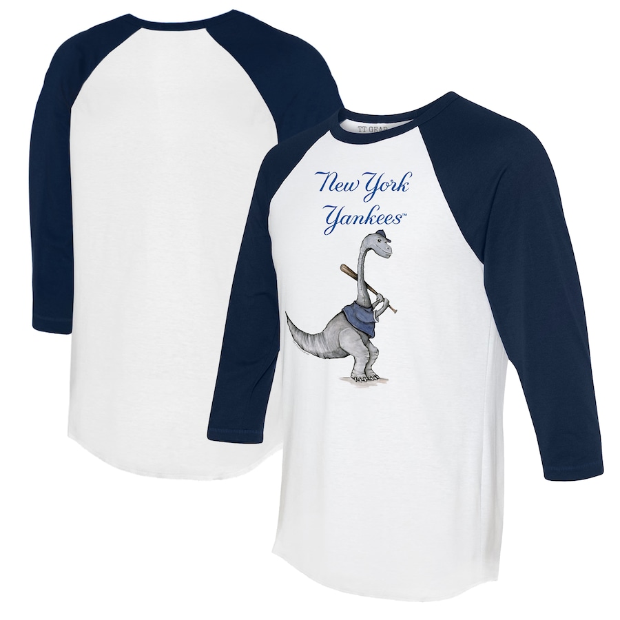 

Футболка с длинным рукавом Tiny Turnip New York Yankees, белый