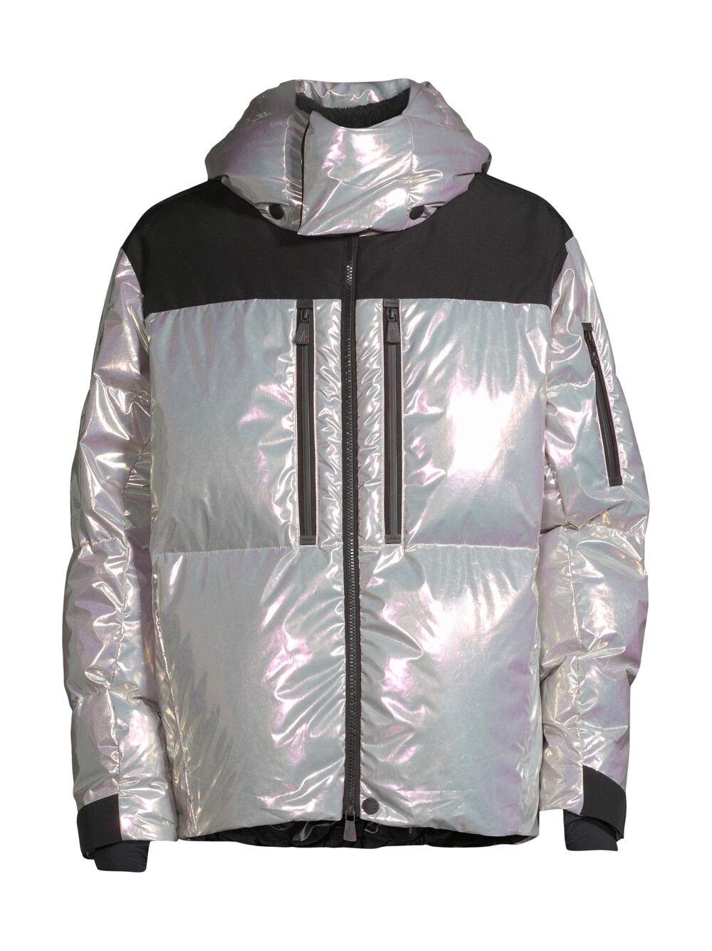 

Пуховик Rennaz с капюшоном Moncler Grenoble, серебряный, Серый