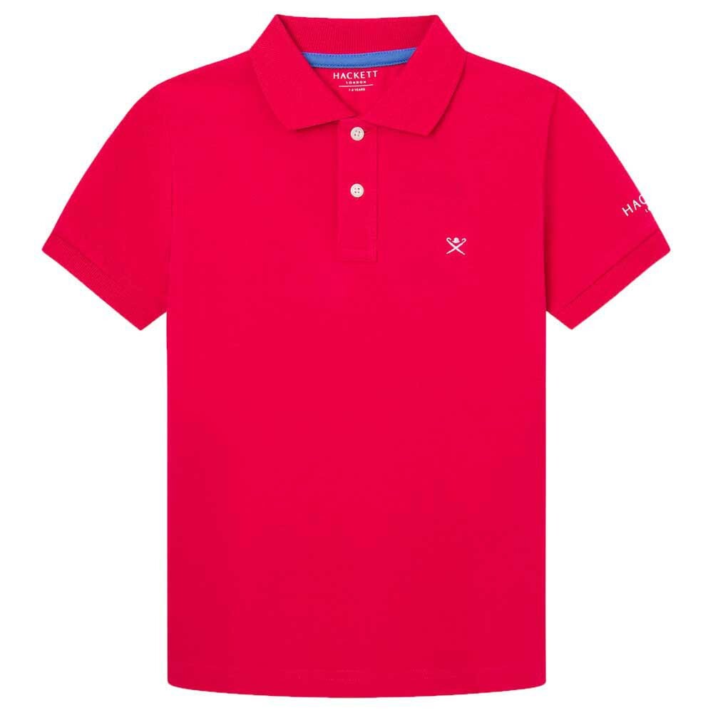 

Поло с коротким рукавом Hackett Small Logo Youth, розовый