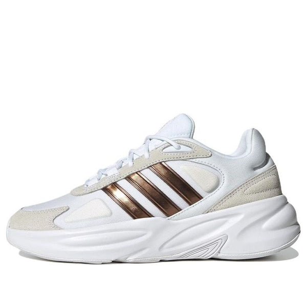 

Кроссовки (WMNS) Adidas Ozelle Cloudfoam Lifestyle Running Shoes 'Cloud White Matte Gold', белый