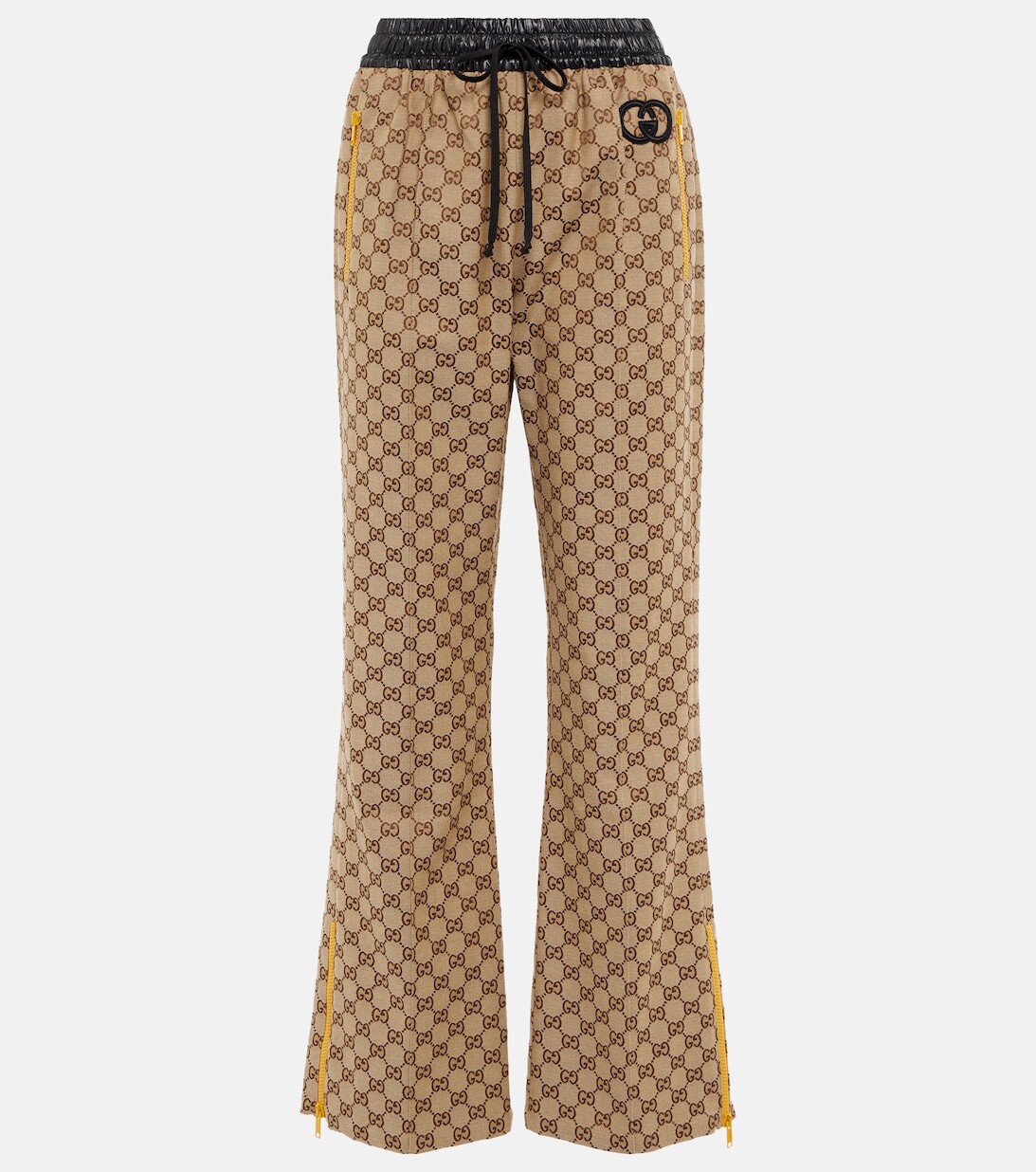 

Спортивные брюки с узором GG GUCCI, бежевый