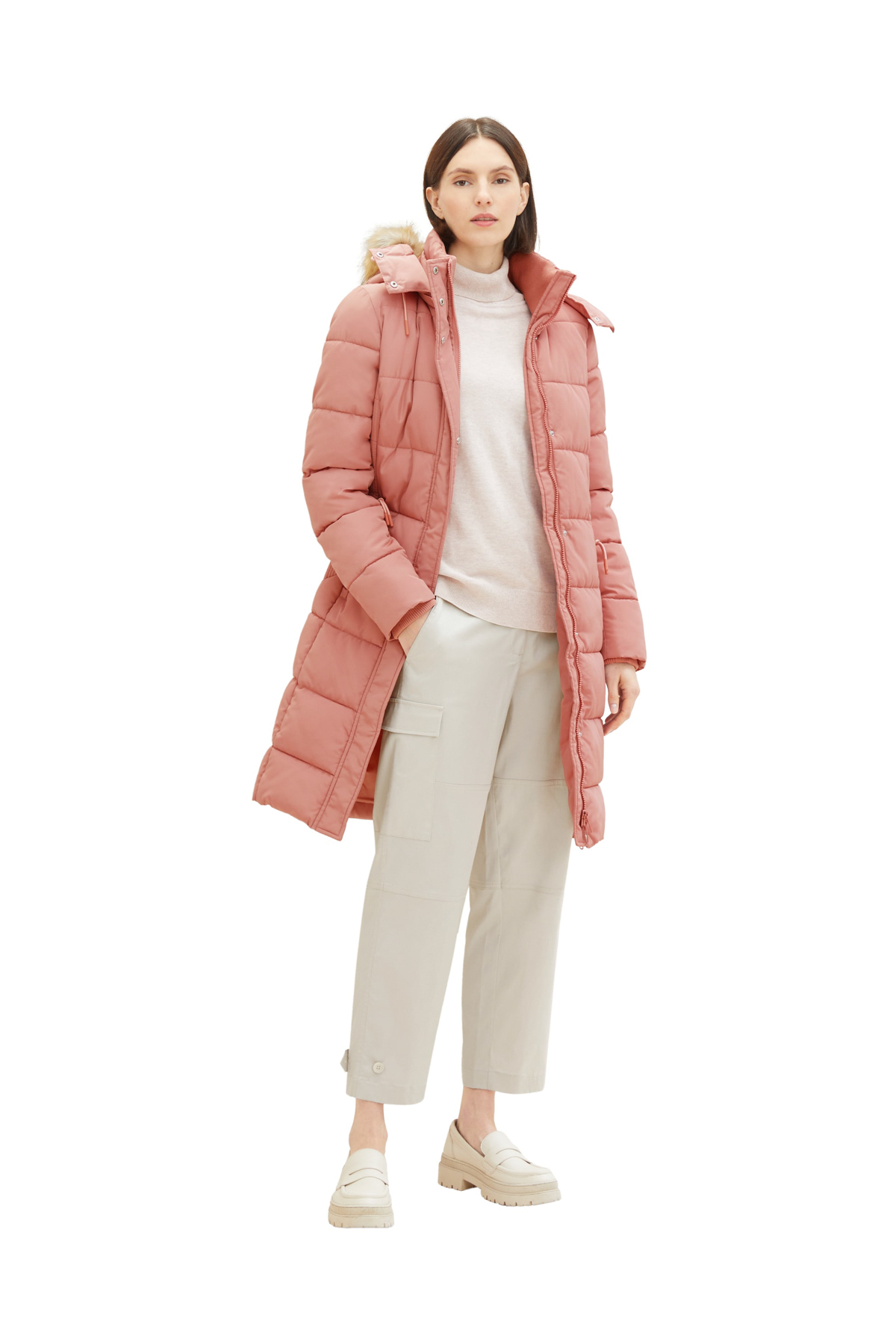 цена Куртка - Розовый - Классический крой Tom Tailor Denim, розовый