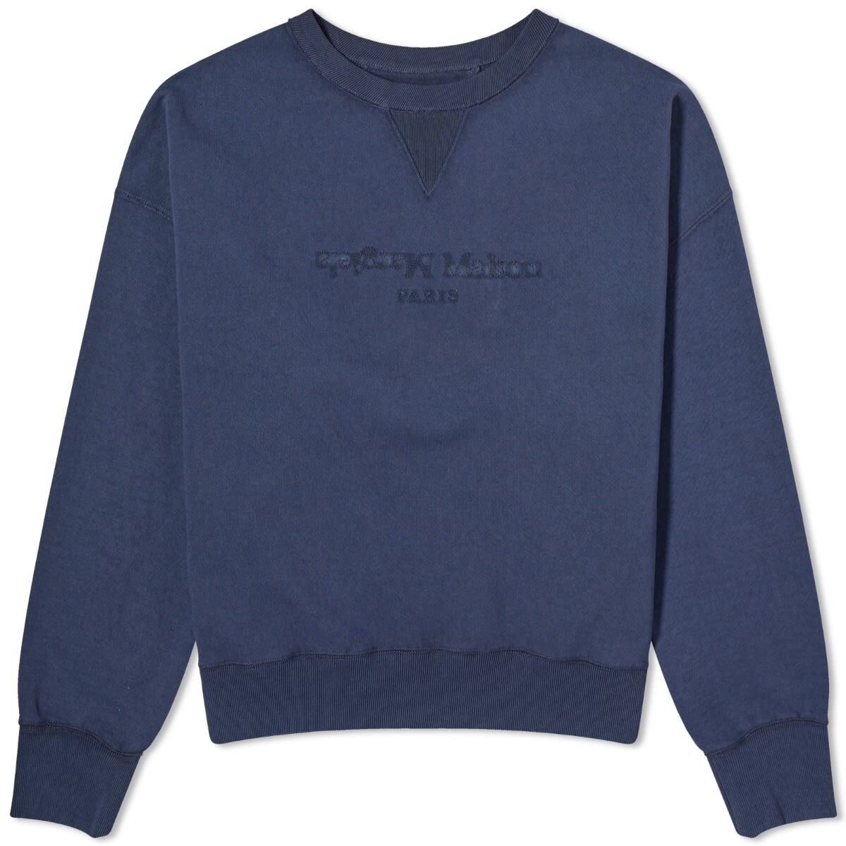 

Толстовка Maison Margiela Tonal Logo Sweater, синий