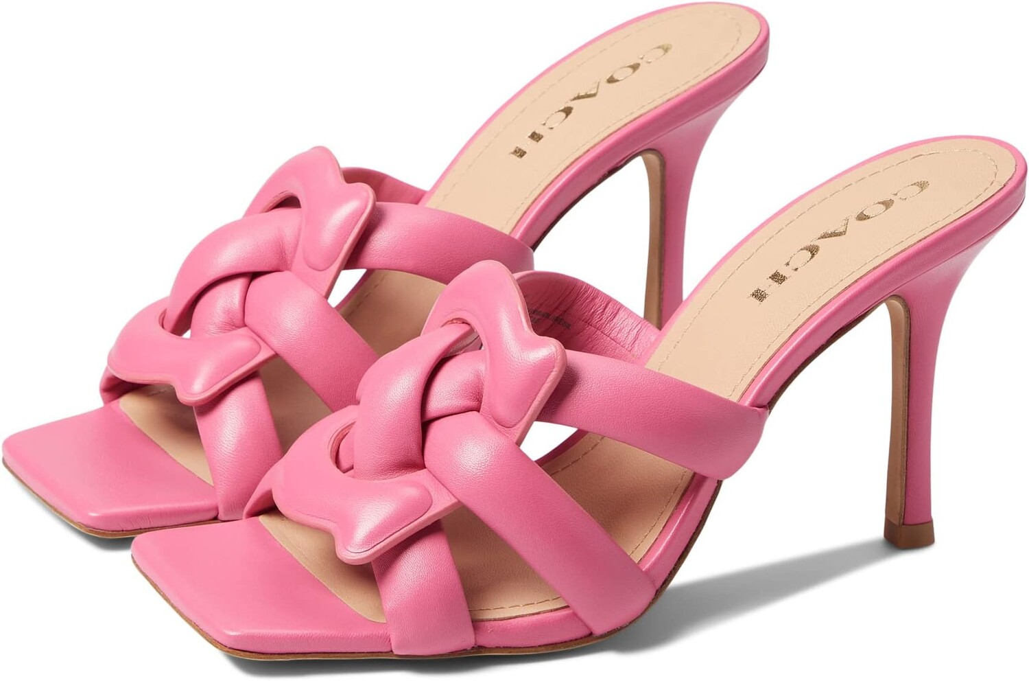 

Босоножки Kellie Leather Sandal COACH, розовый