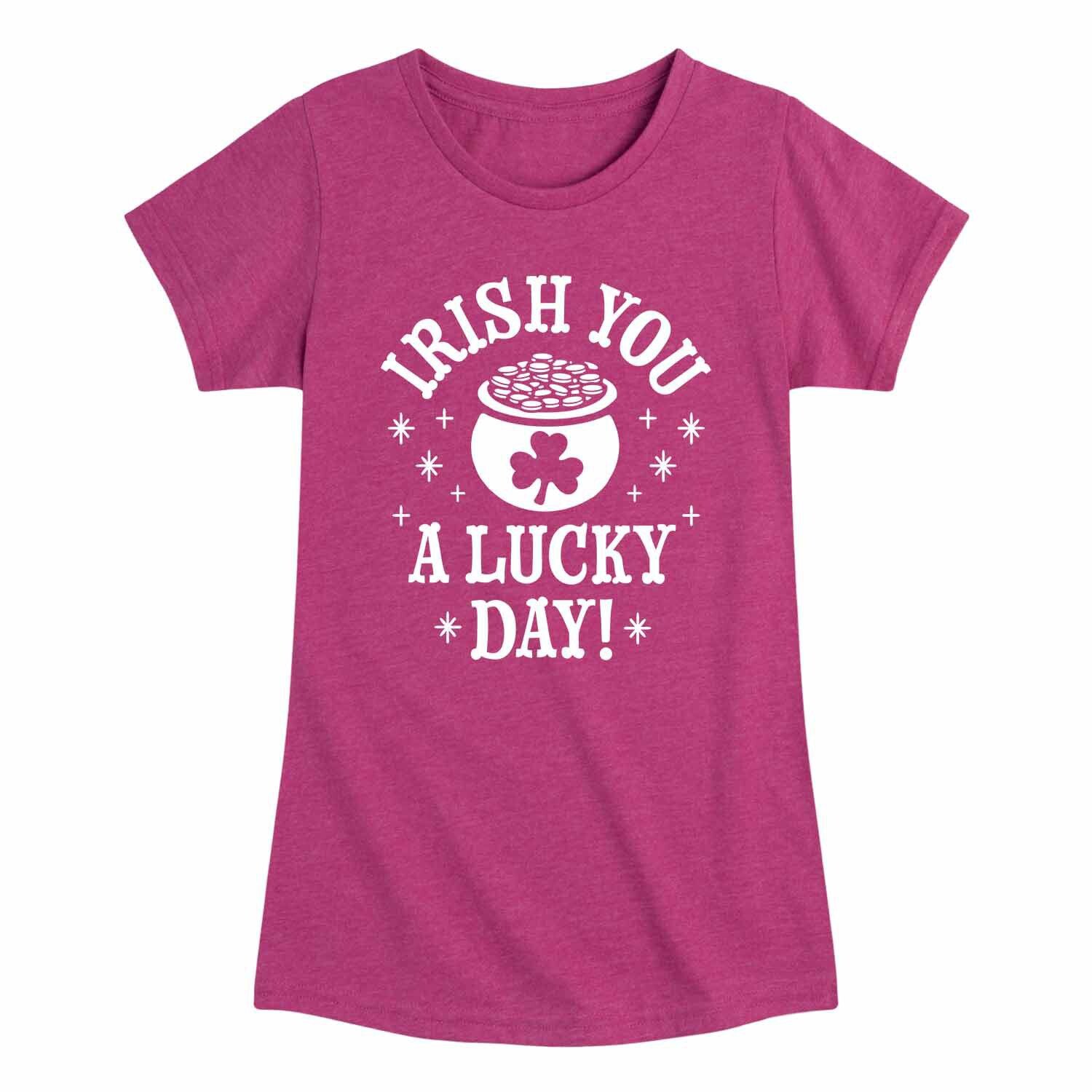 

Футболка с рисунком Irish You A Lucky Day для девочек 7–16 лет Licensed Character