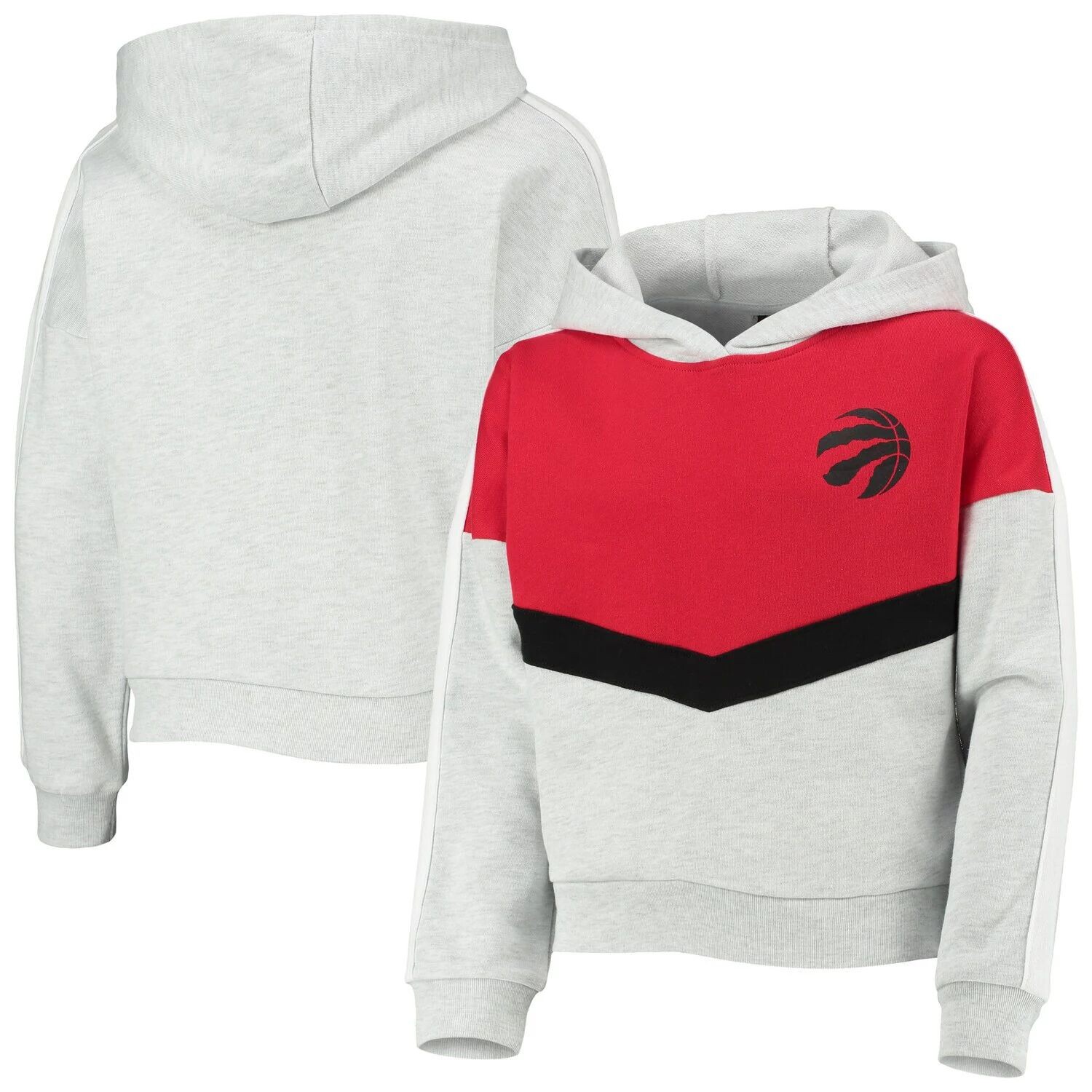 

Серый пуловер с капюшоном для девочек и молодежи Toronto Raptors All Yours Outerstuff