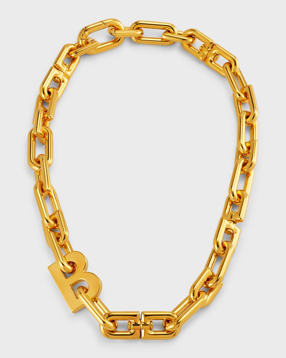 

Тонкое колье с цепочкой B Balenciaga, цвет 0027 Shiny Gold