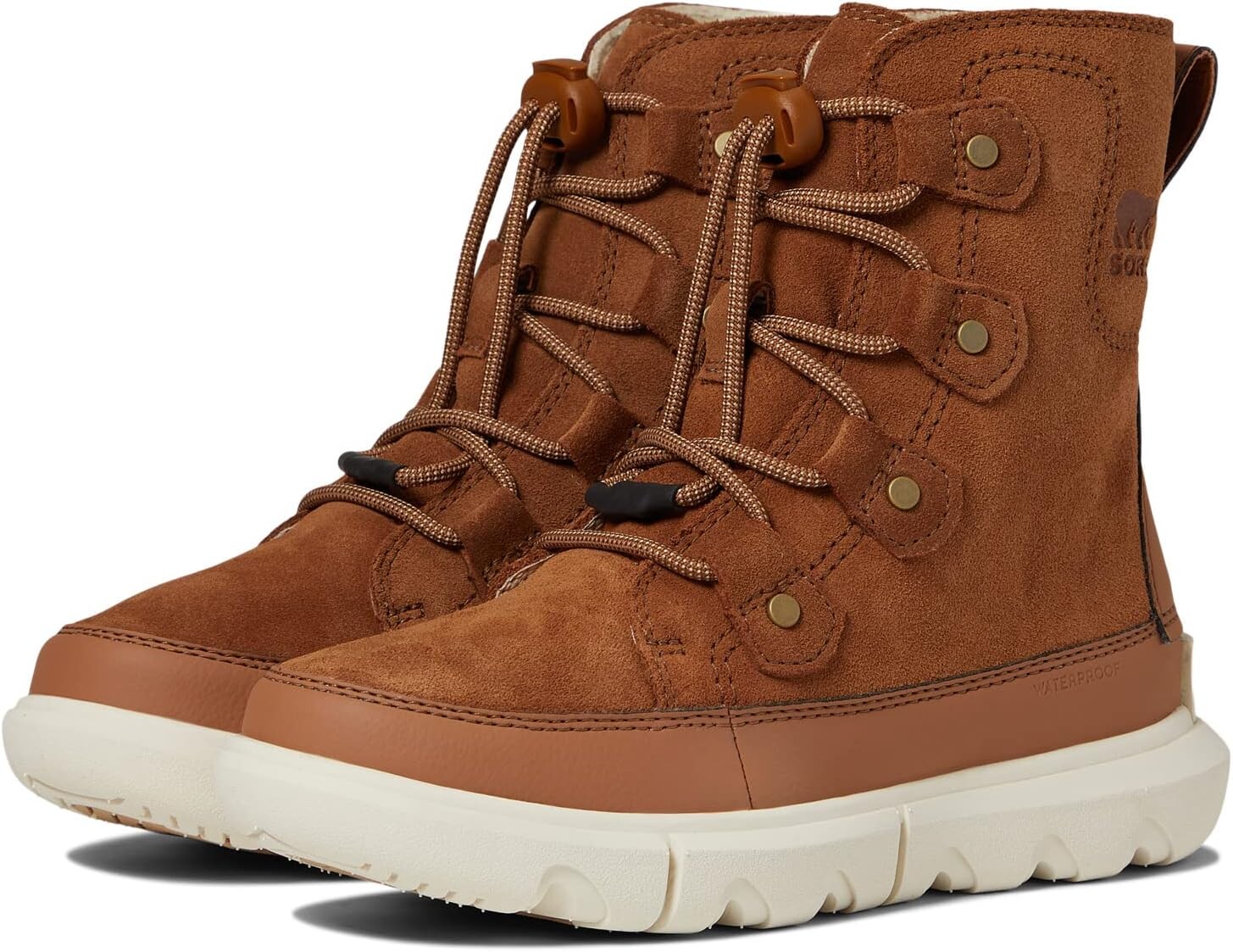

Зимние ботинки Explorer Lace WP SOREL, цвет Velvet Tan/Chalk