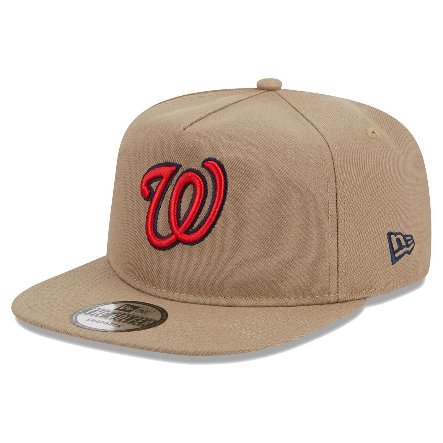 

Мужская регулируемая кепка для гольфиста New Era цвета хаки Washington Nationals