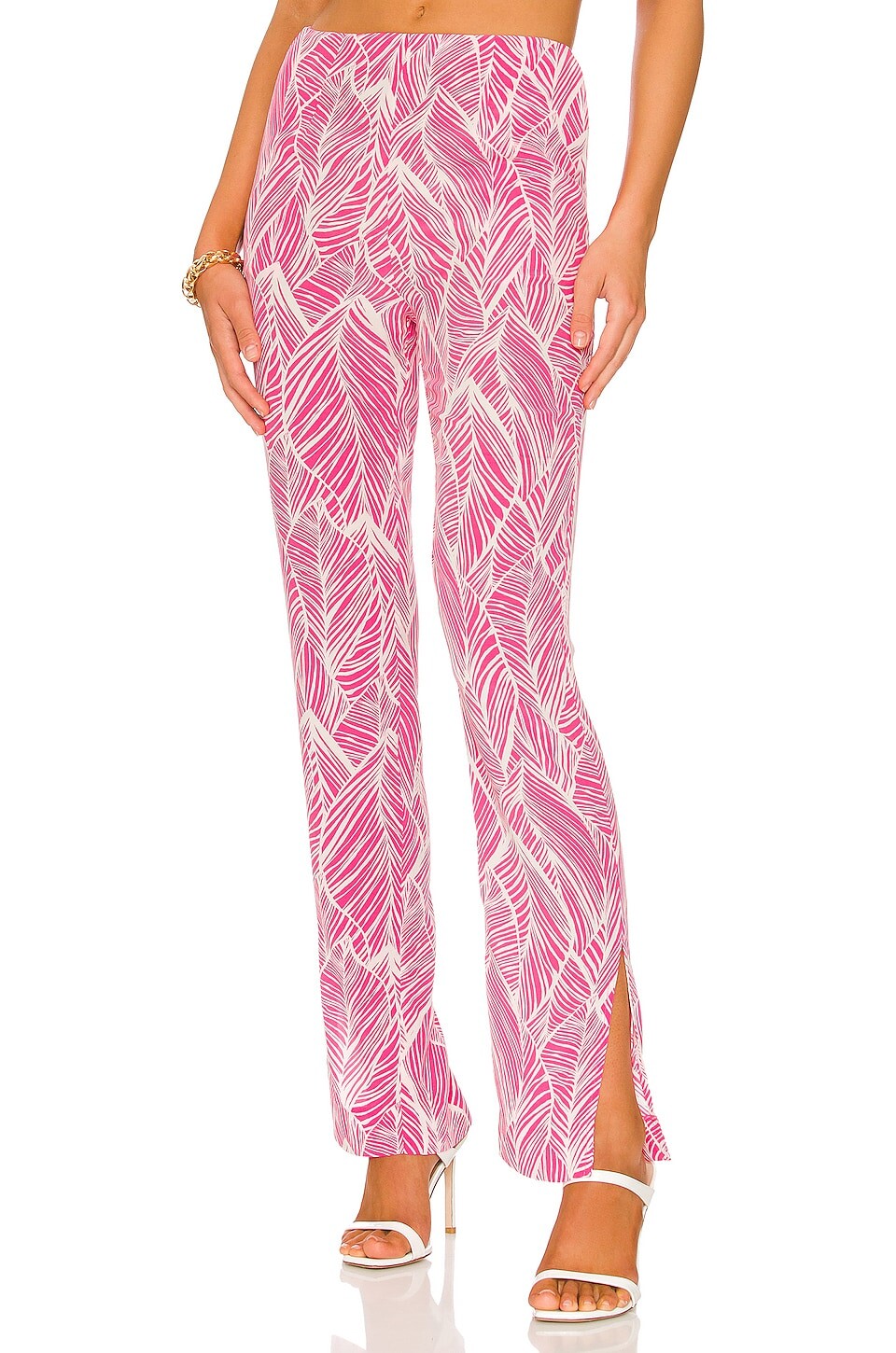 

Брюки Lovers and Friends Makena, цвет Fuchsia Leaf Print
