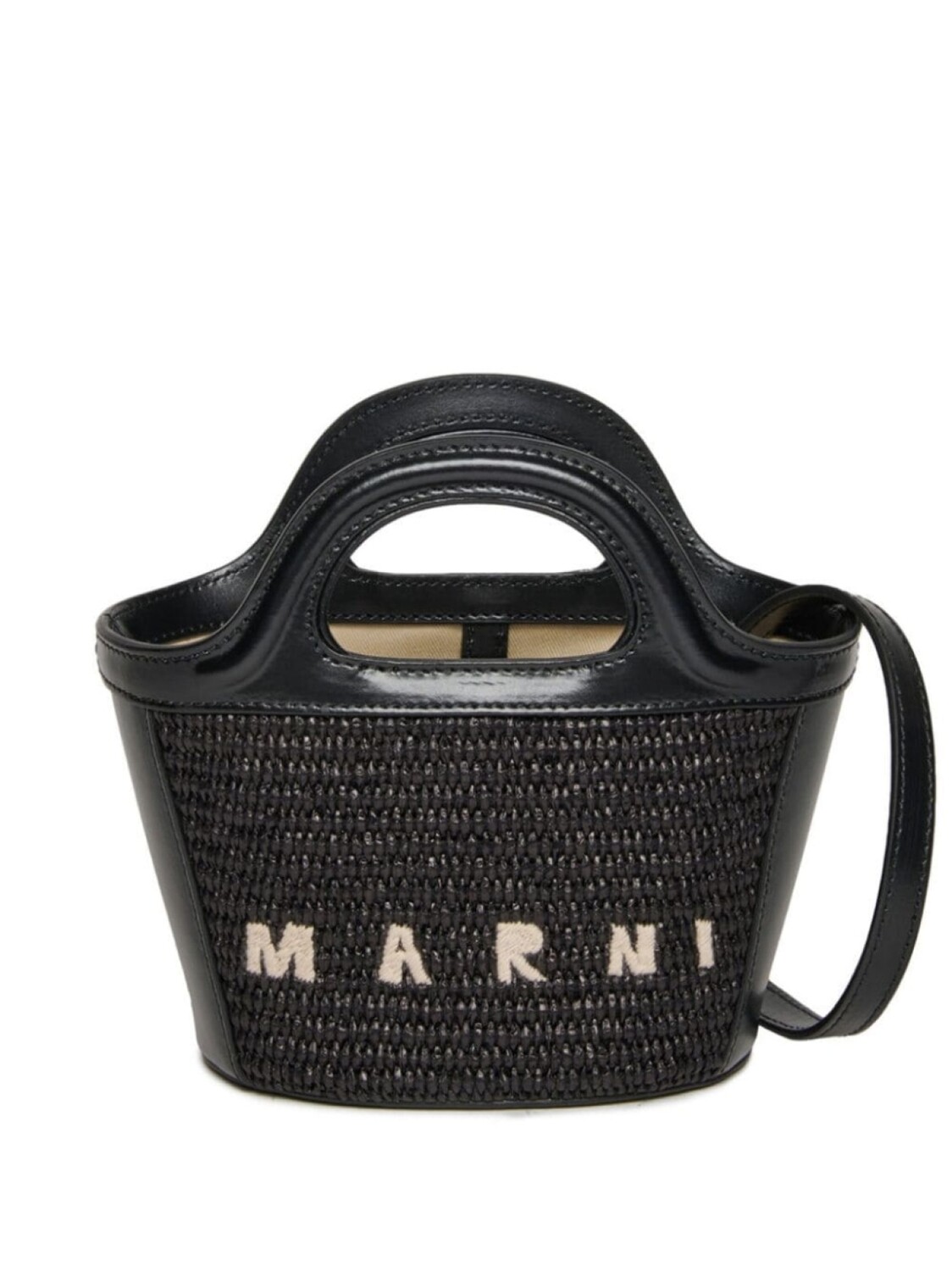 

Marni сумка Tropicalia с вышитым логотипом, черный