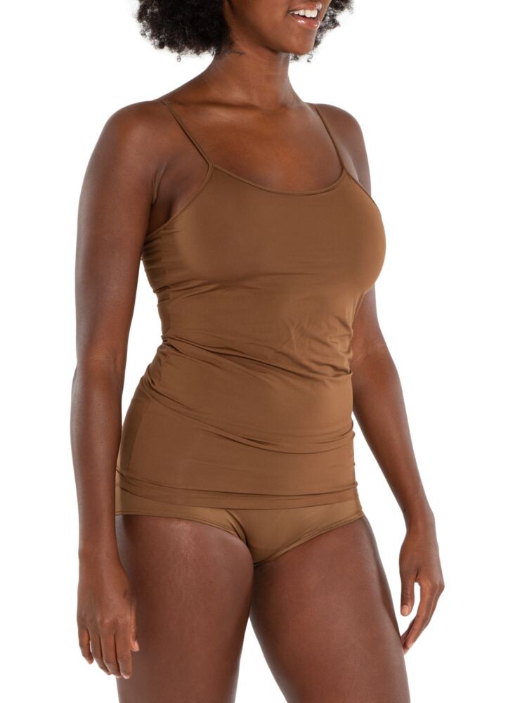 

Приталенная майка стрейч Nude Barre, цвет Chocolate Brown