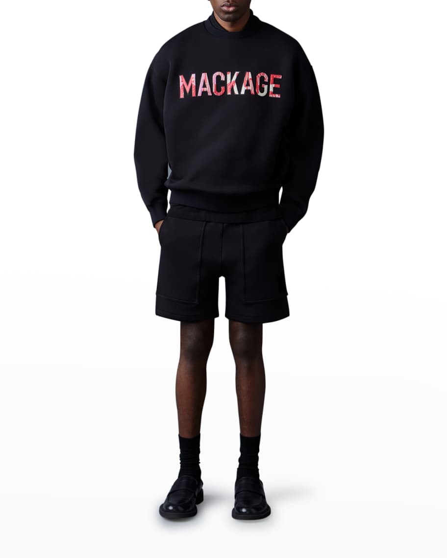 

Мужской свитер с круглым вырезом Max с логотипом Mackage, Черный