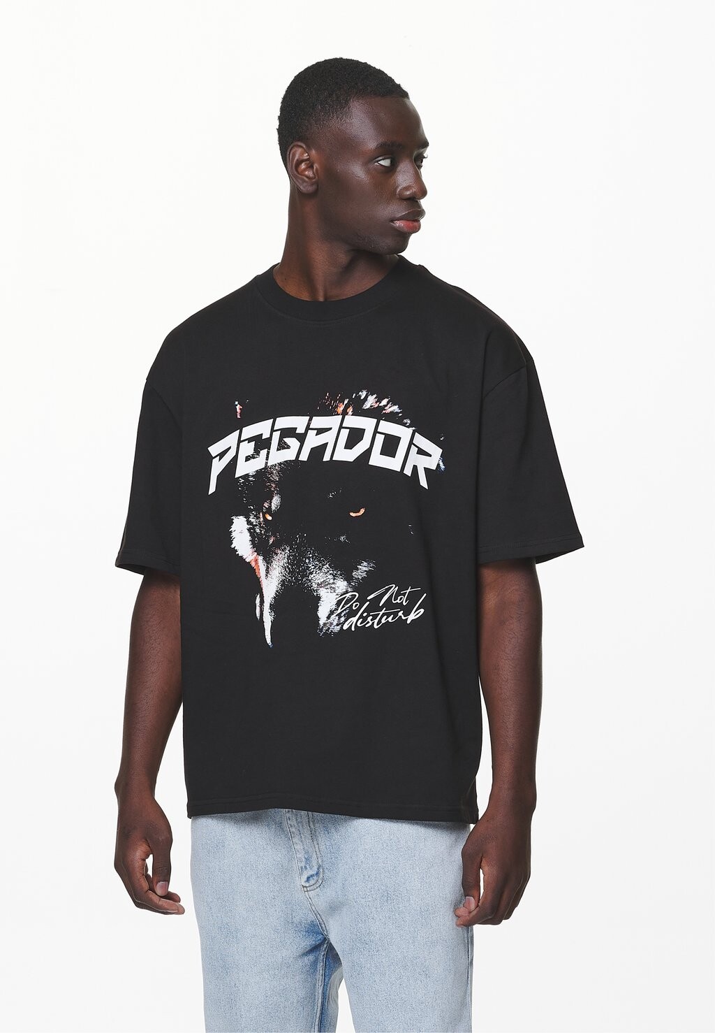 

футболка с принтом Donora Oversized Tee Pegador, черный