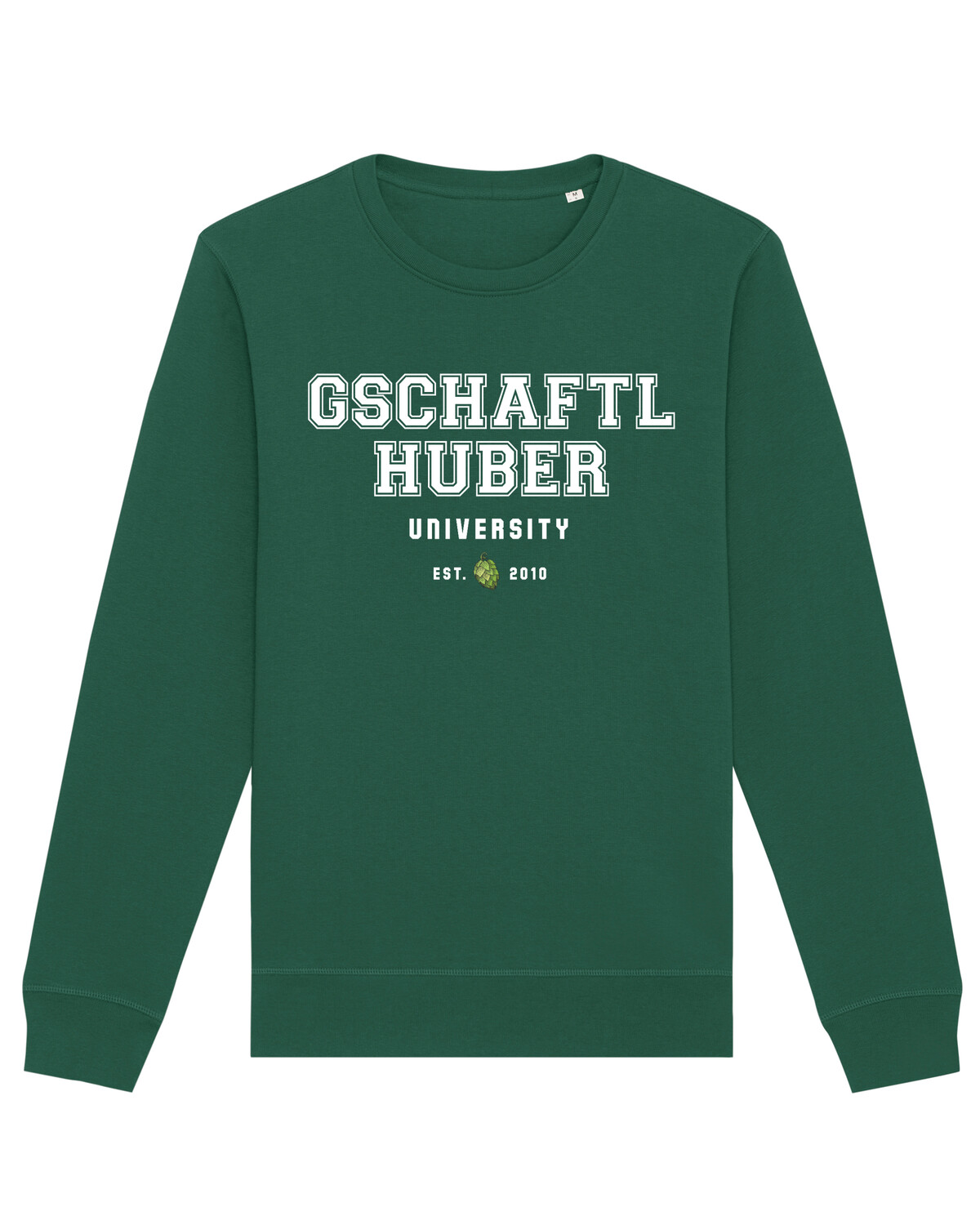 Толстовка wat? Apparel Gschaftlhuber University, цвет Bottle Green толстовка wat apparel digital ist besser цвет bottle green