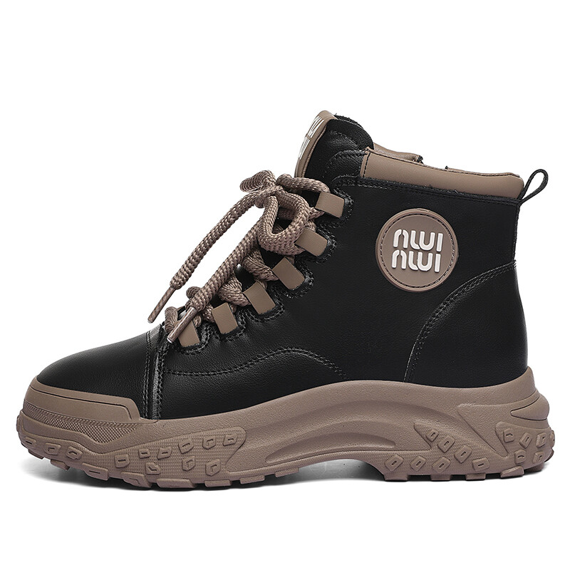 

Ботинки Martin Boot женские Golden Silk Rabbit, цвет Black coffee (velvet)