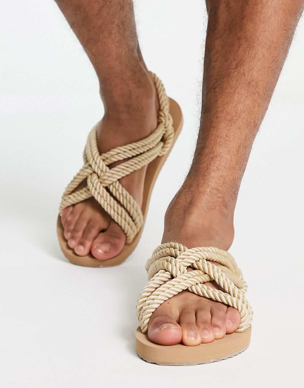 

Сандалии ASOS DESIGN из натуральной веревки