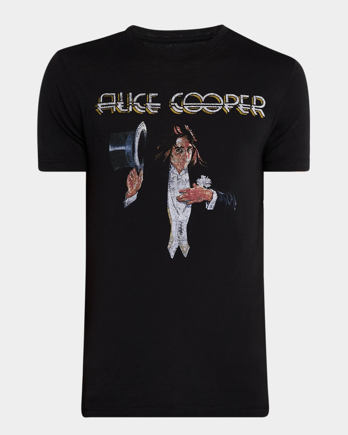 

Мужская футболка с цилиндром Alice Cooper John Varvatos, черный