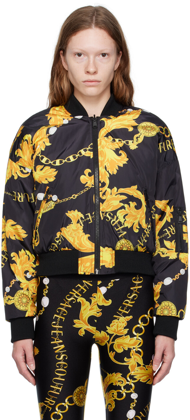 

Двусторонний бомбер Black Chain Couture Versace Jeans Couture