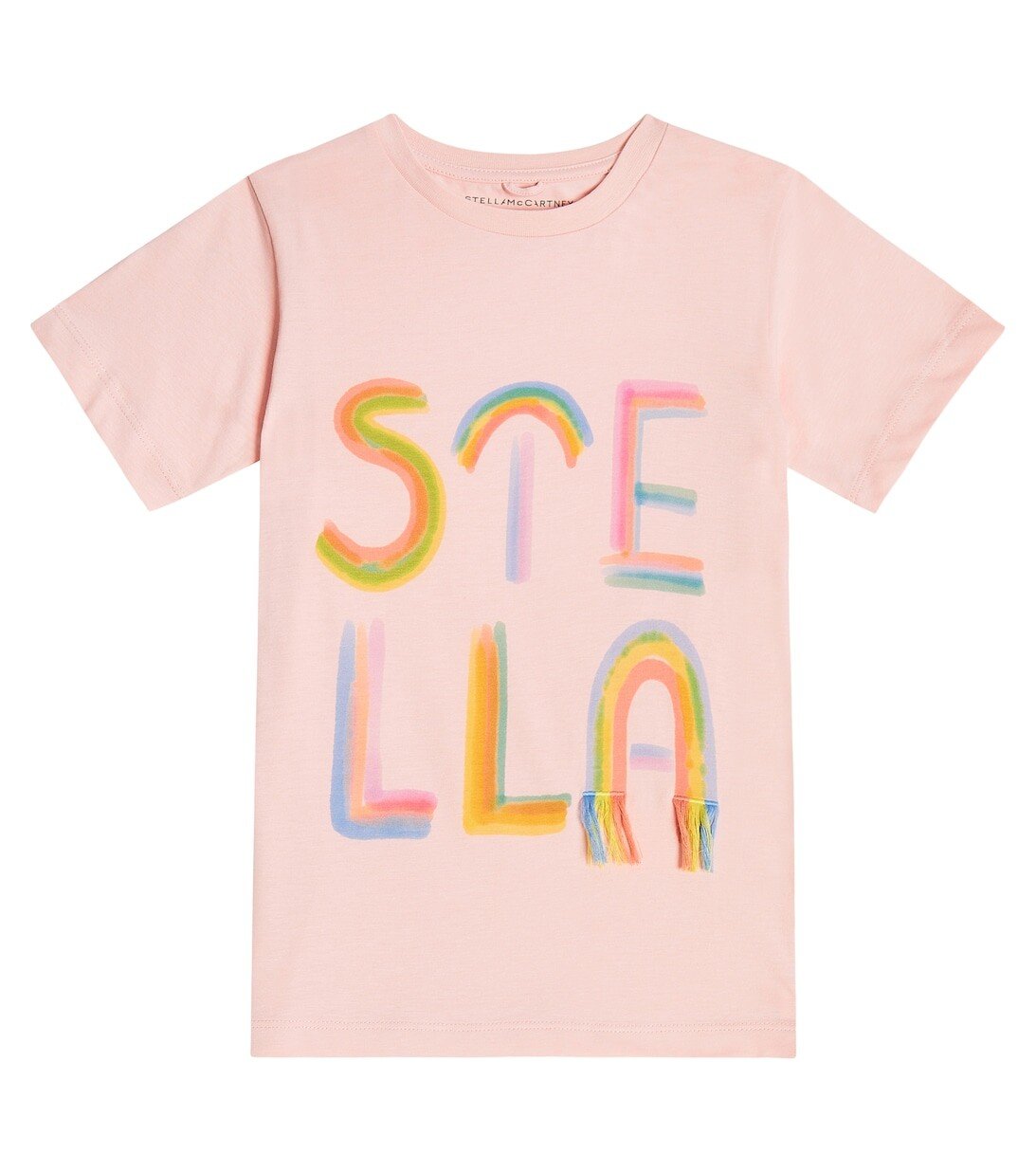 

Хлопковая футболка с принтом Stella McCartney Kids, разноцветный