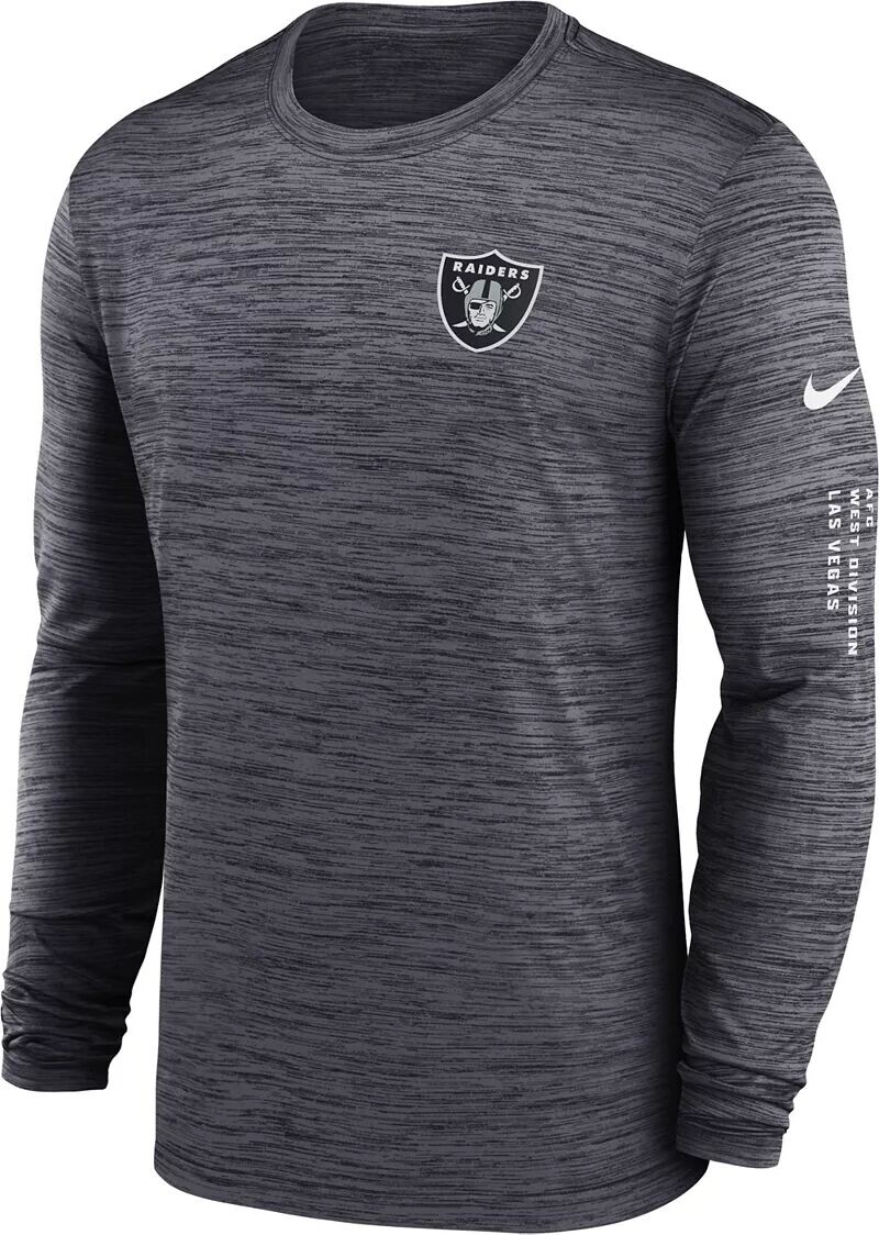 

Мужская футболка Nike Las Vegas Raiders Sideline Alt Black Velocity с длинным рукавом
