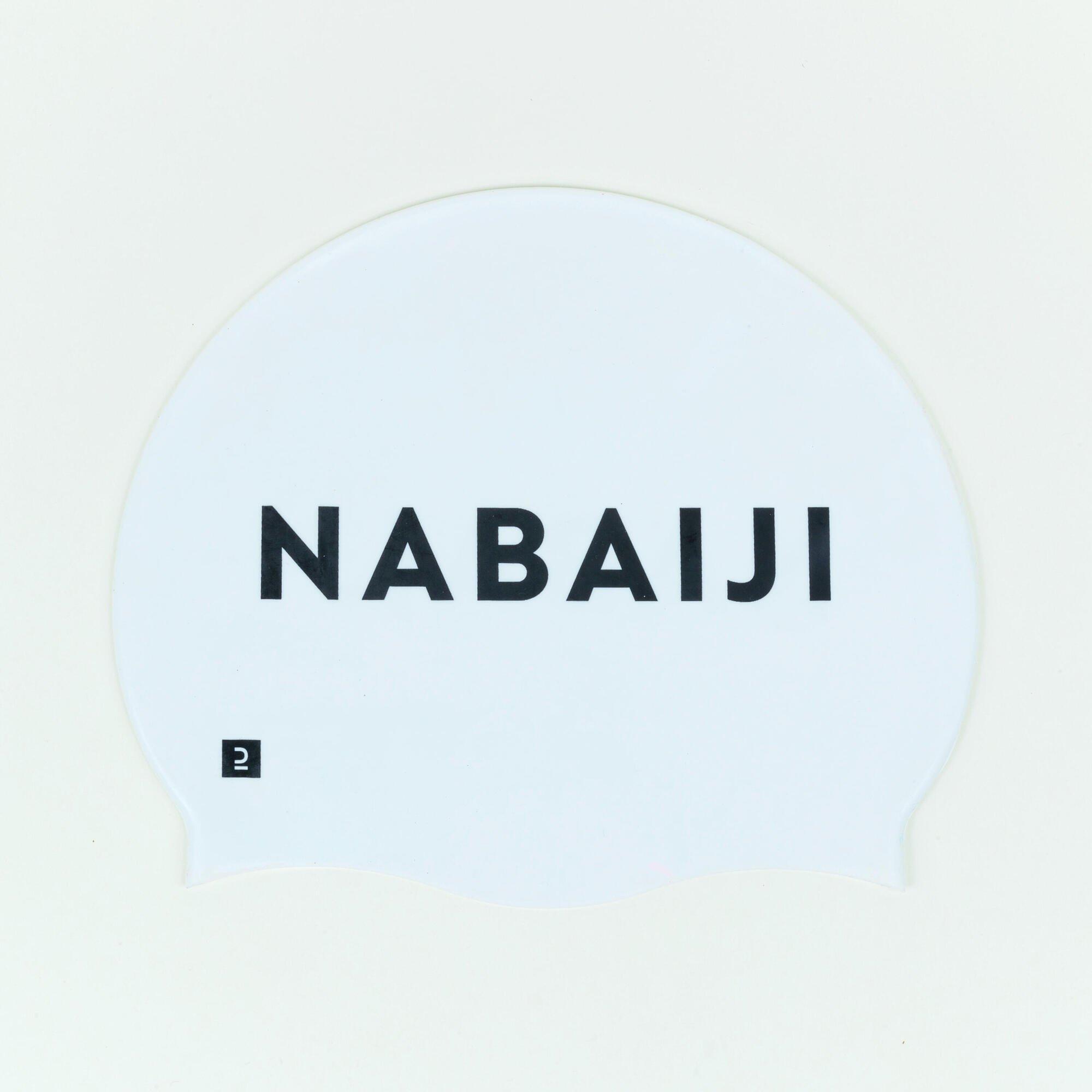 Силиконовая шапочка для плавания Decathlon Nabaiji, белый шапочка для плавания nabaiji на 9 12 месяцев