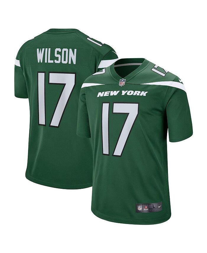

Мужское зеленое игровое джерси Garrett Wilson New York Jets Player Nike, зеленый