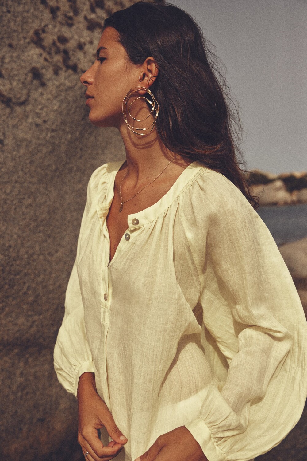

Неправильные серьги Zara, золотой
