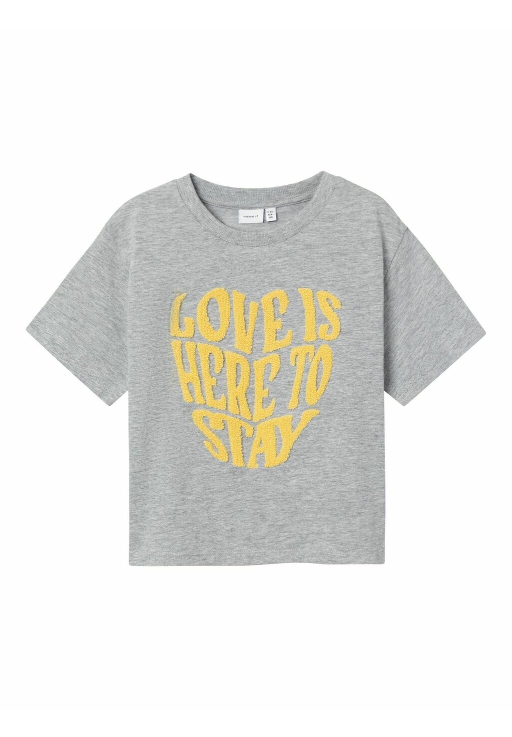 

Футболка с принтом Loose Fit Name it, цвет grey melange