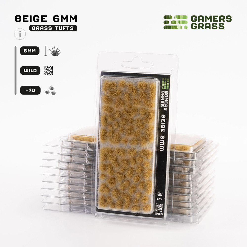 

Аксессуары Gamers Grass Gamers Grass Tufts: Beige - Wild 6mm