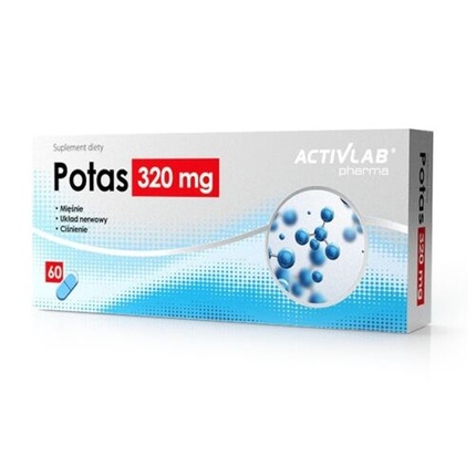 Калиум 320 мг фармацевтическая 60 капсул, Activlab комплекс activlab vitality 60 капсул activlab