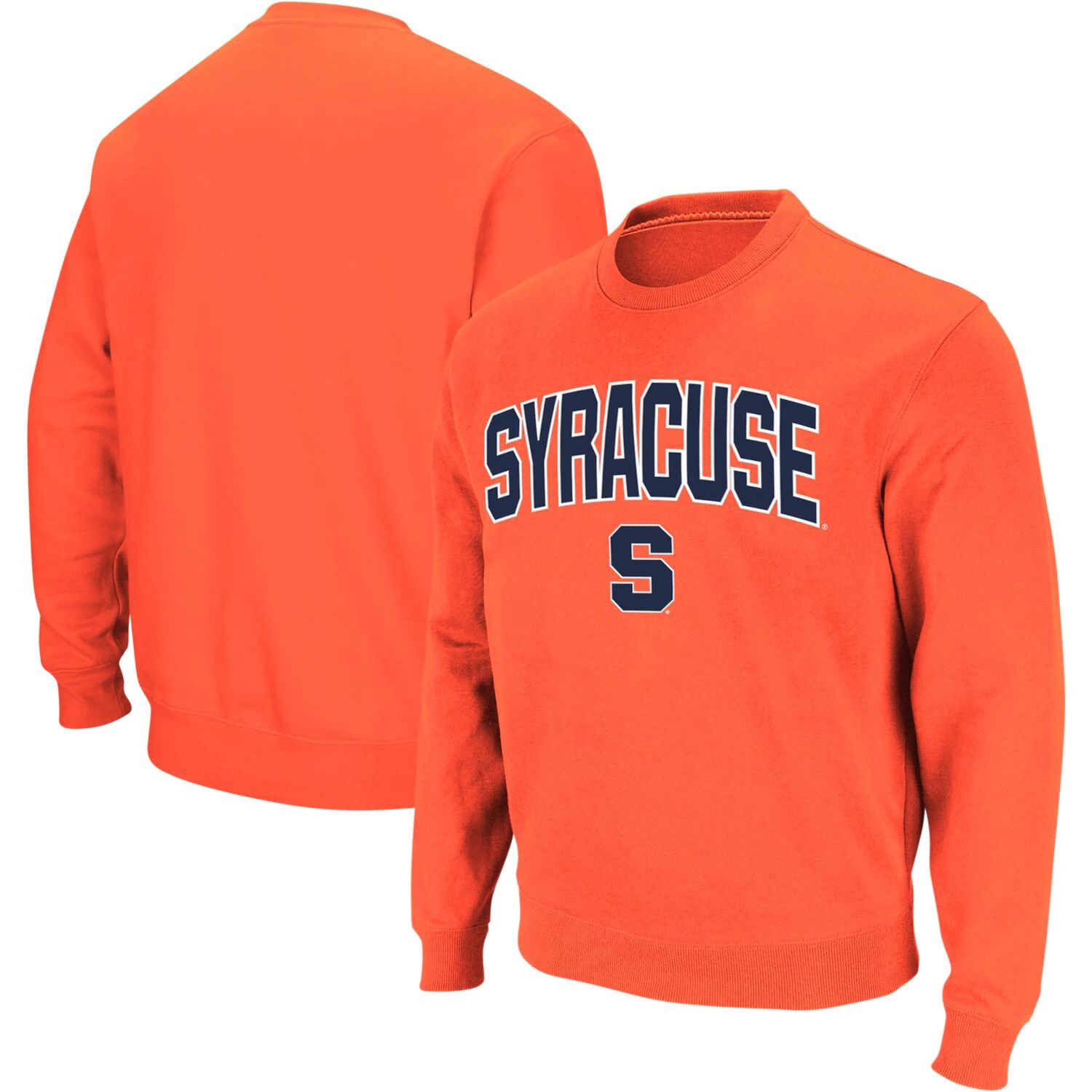 Мужской оранжевый свитшот с круглым вырезом с аркой и логотипом Syracuse Orange Colosseum