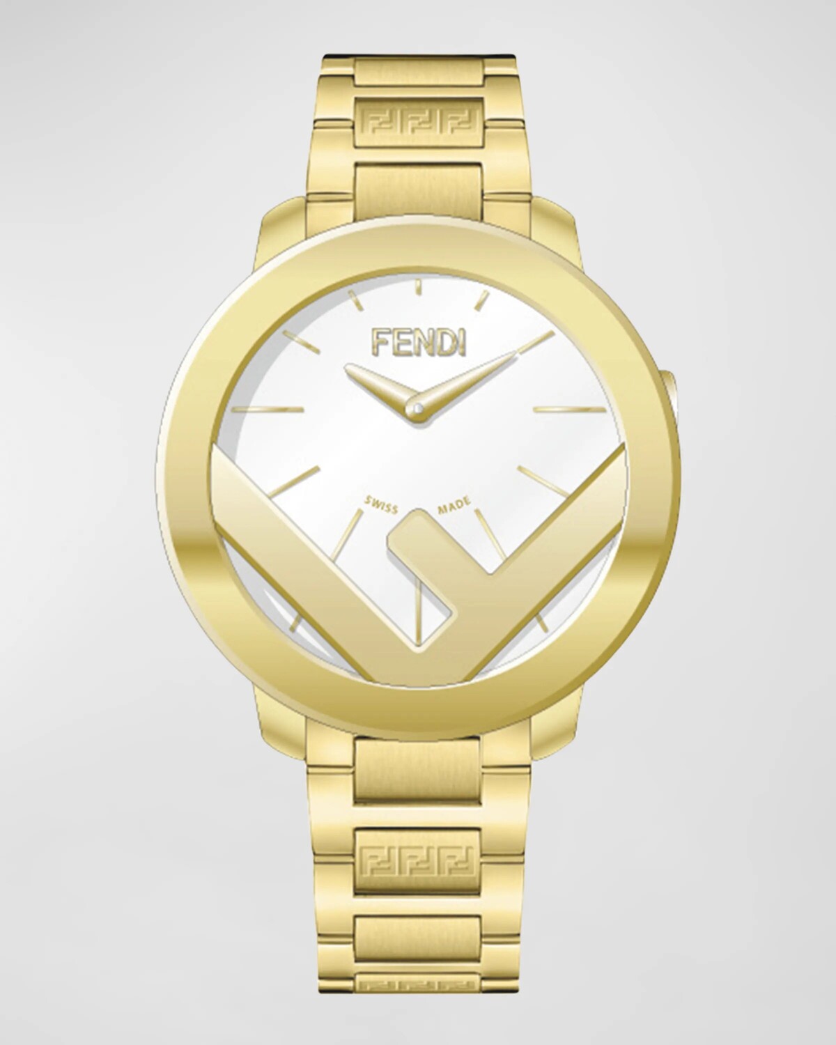 

Часы-браслет F is Fendi FF, 28 мм, цвет Bianco