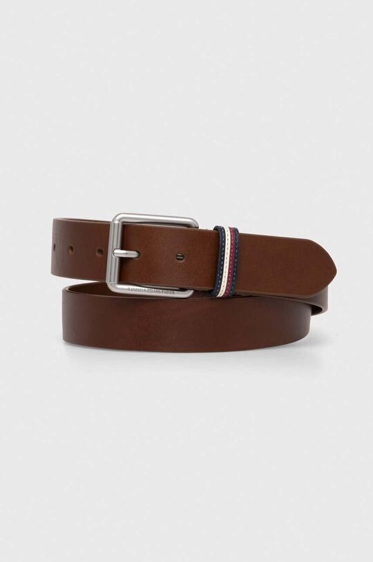 

Кожаный ремень Tommy Hilfiger, коричневый