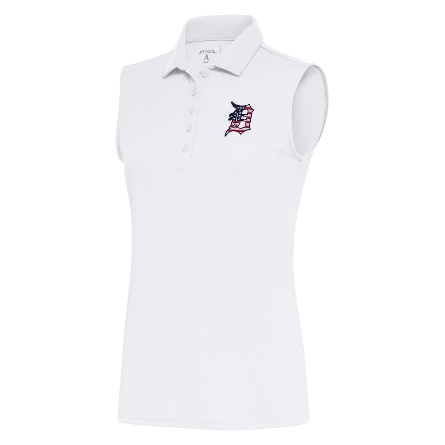 

Поло без рукавов Antigua Detroit Tigers, белый