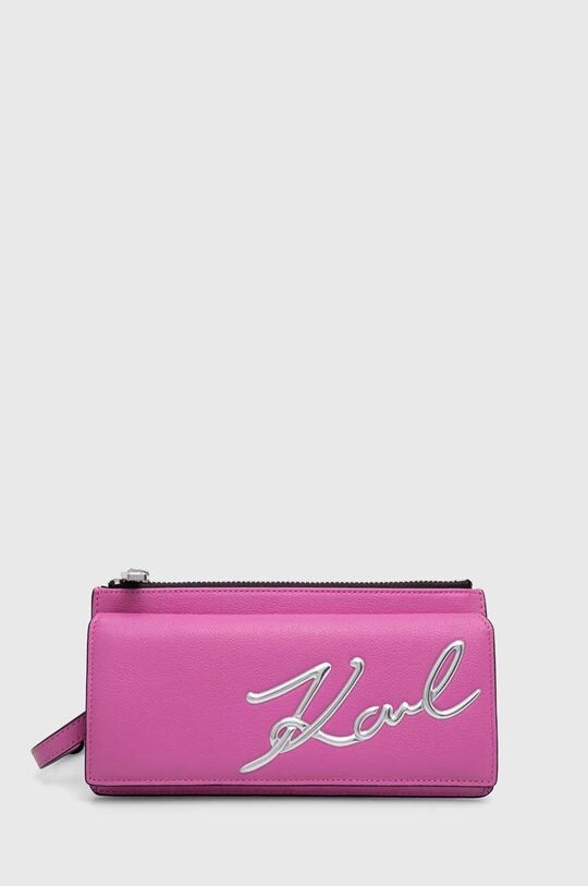 

Кожаная сумочка Karl Lagerfeld, розовый