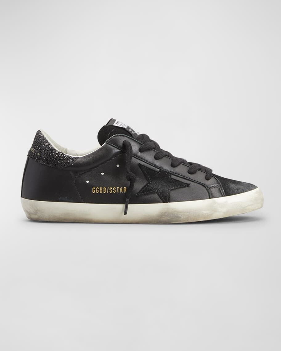 

Кожаные низкие кеды с блестками Superstar Golden Goose