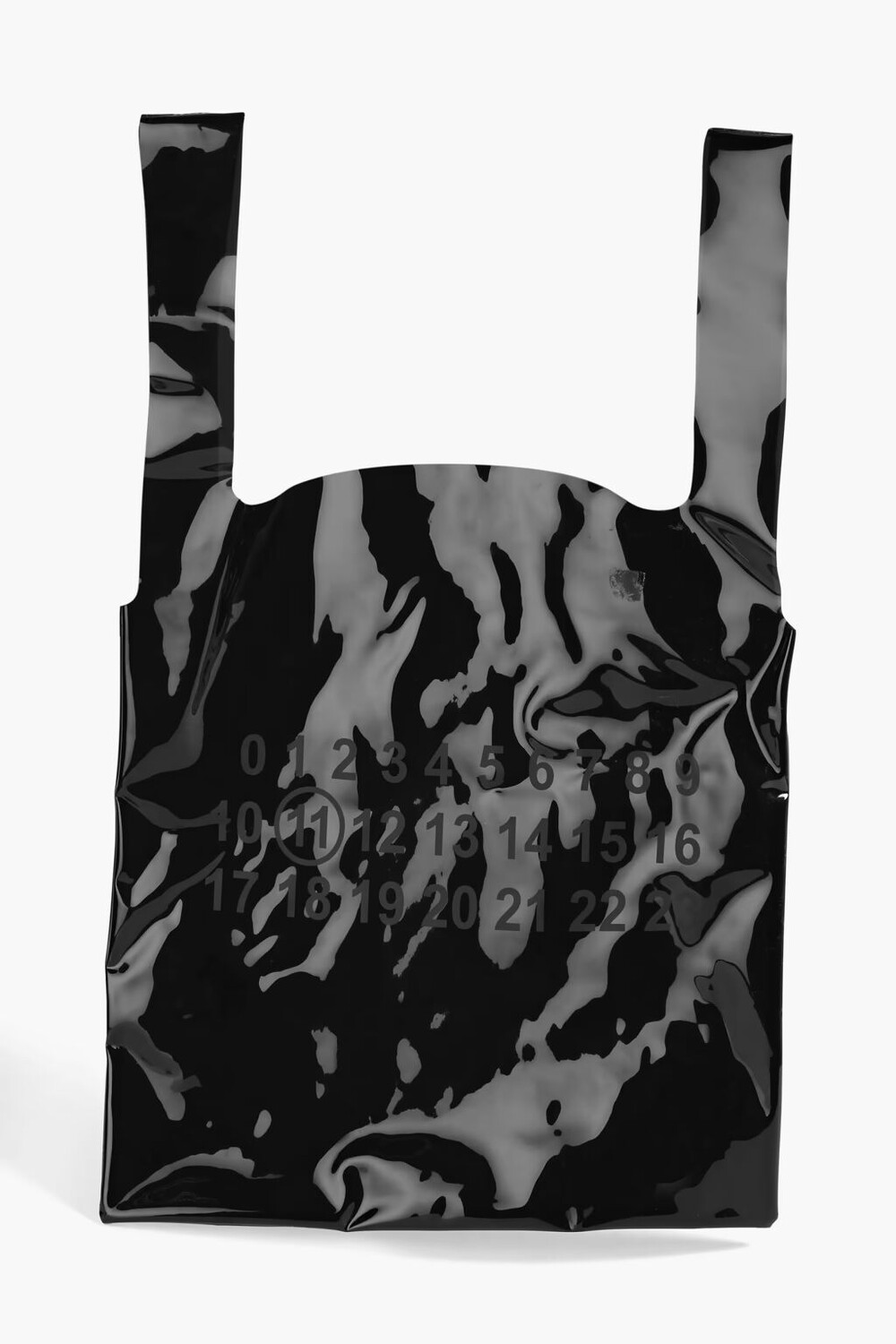 

Сумка-тоут из ПВХ с логотипом Maison Margiela, черный