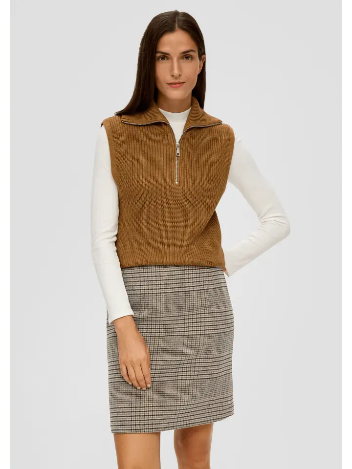 

Мини-юбка s.Oliver, цвет beige/schwarz