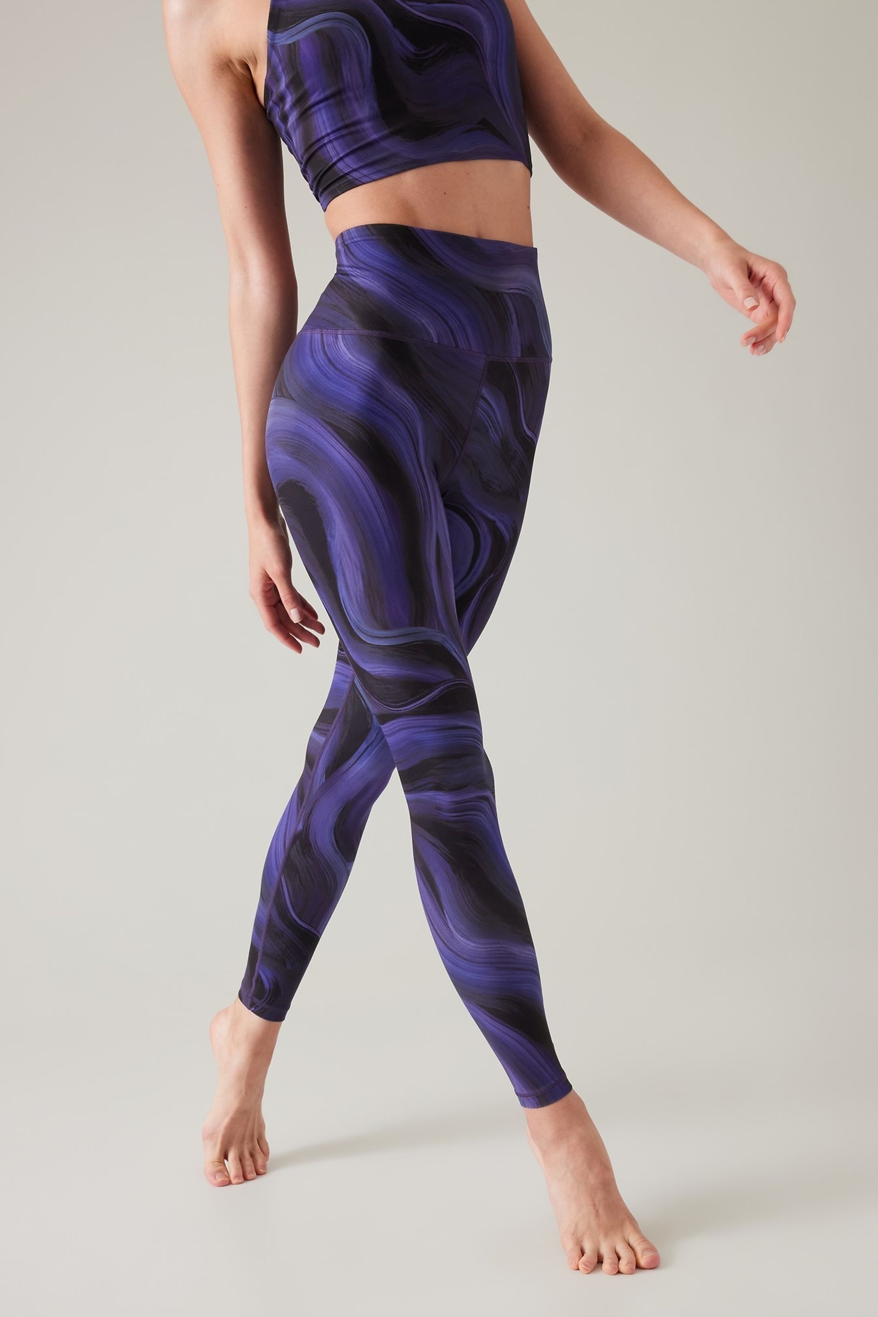 

Леггинсы Elation Athleta, фиолетовый