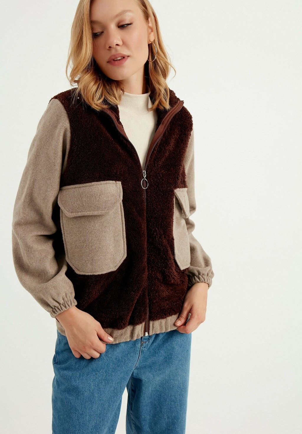 

Флисовая куртка Herita, цвет brown