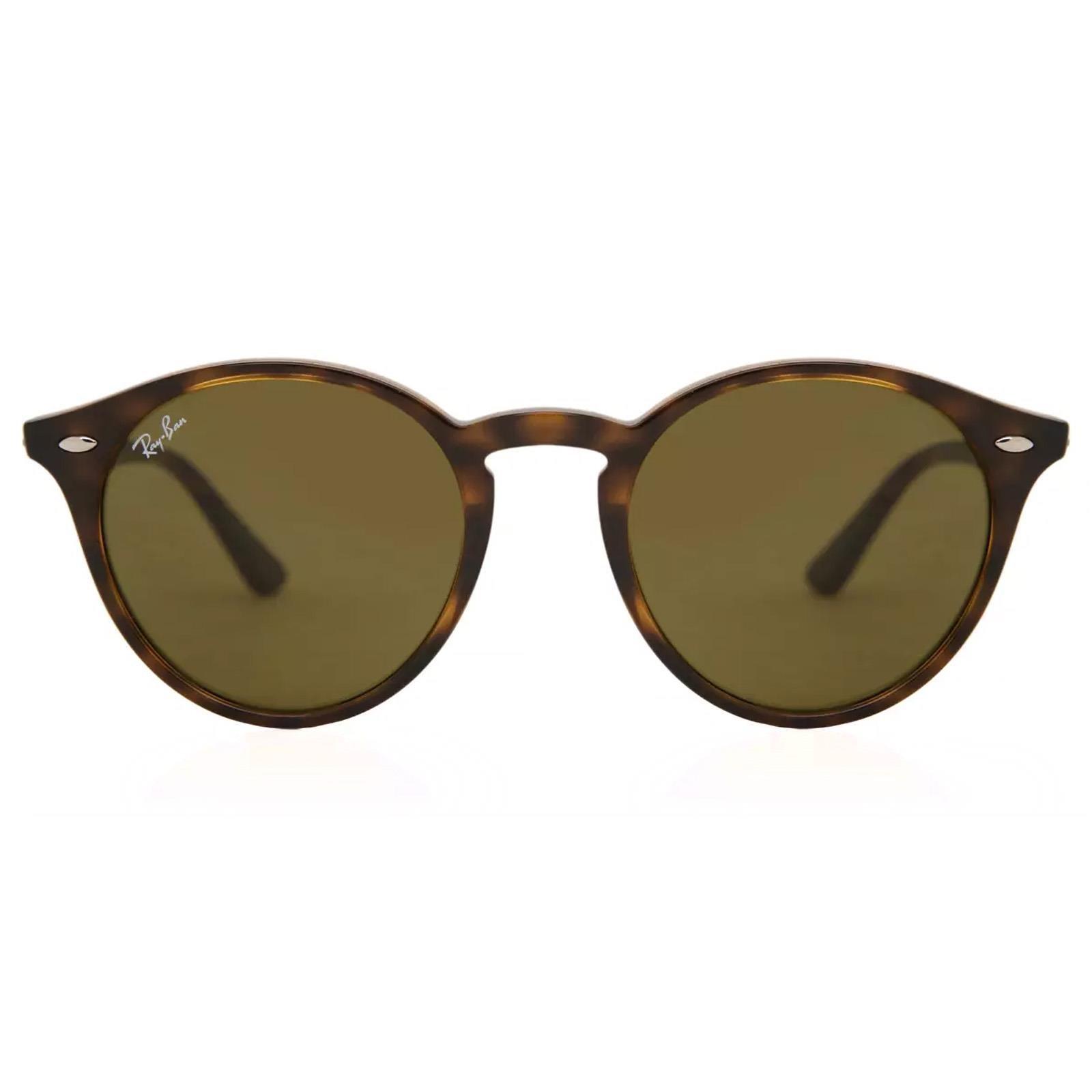 Круглые черепахово-коричневые B-15 2180 солнцезащитные очки Ray-Ban, коричневый