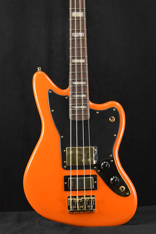 Басс гитара Fender Limited Edition Mike Kerr Jaguar Bass Tigers Blood Orange Rosewood Fingerboard