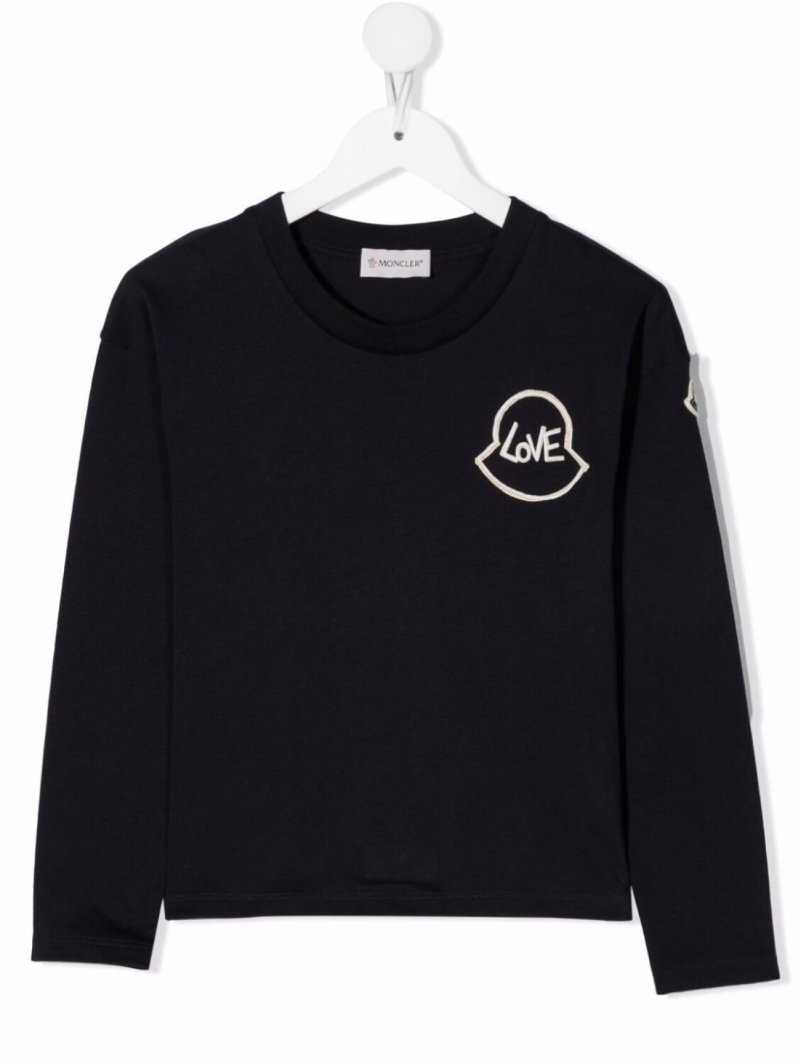 

Moncler Enfant футболка с принтом Love, синий