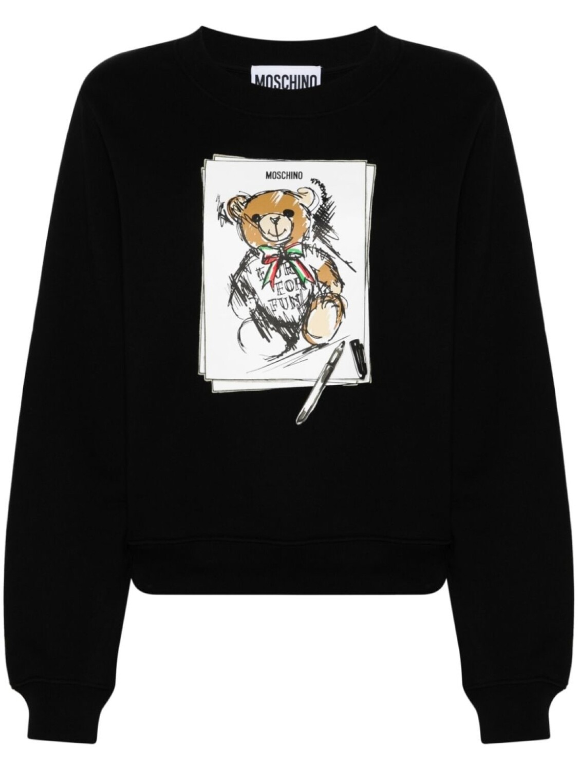 

Moschino толстовка «Ты не можешь быть серьезным», черный
