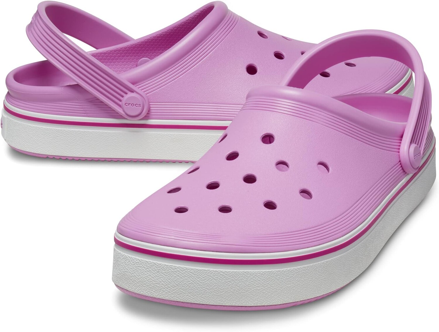 

Сабо Off Court Clog Crocs, цвет Taffy Pink